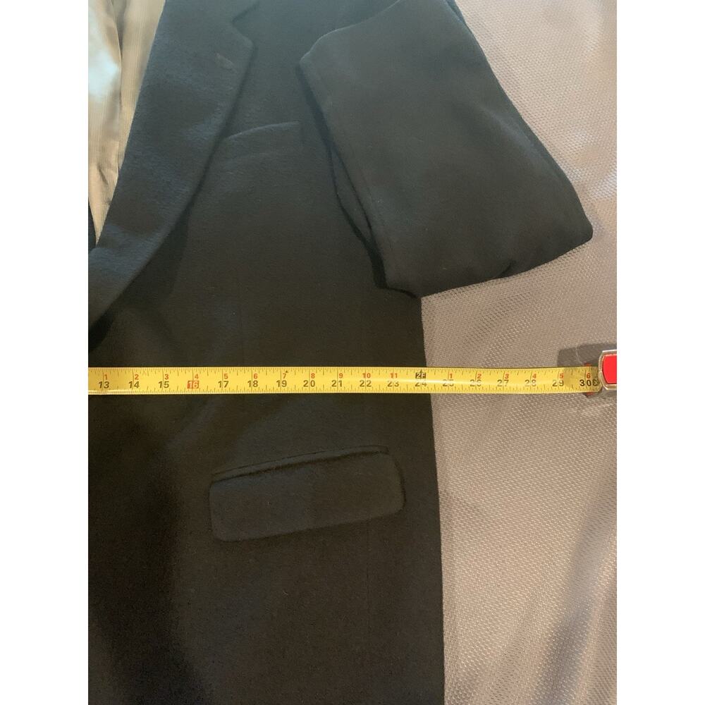 Roundtree & Yorke Black Camel Hair Blazer Sport Coat Mens 46L - Picture 13 of 15